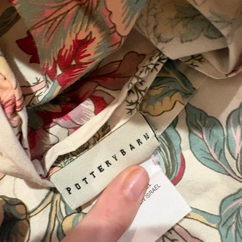 Pottery Barn Floral Pillowcases